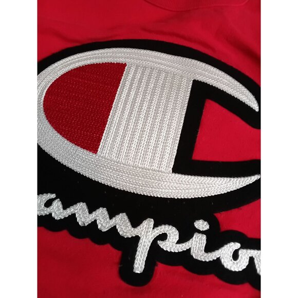 Champion Big Logo T-Shirt Small Crew Neck Short Sleeve Y2K - Picture 5 of 7